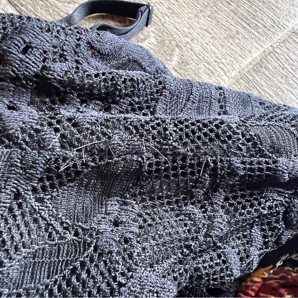 5/$20 Kismet Hi Low Floral Maxi Dress XS Black Lace Boho Festival Wedding Guest - Picture 11 of 12
